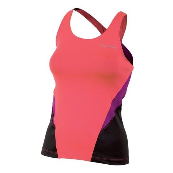 Pearl Izumi Women's Tank Top Cycling Shirt Medium Built in Bra Pink Racerback - Picture 1 of 10